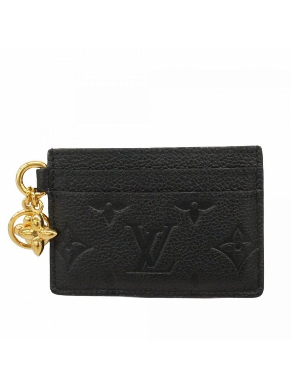 Louis Vuitton Card Case Monogram Empreinte Holder LV Charm Noir